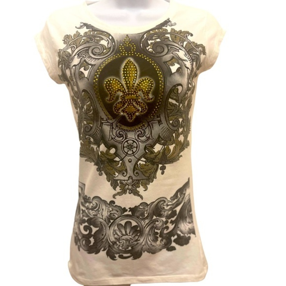 Love Love To Fleur De Lis Top Size Medium